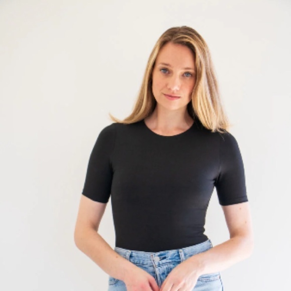 PRIV Pavani Tee Black Bodysuit